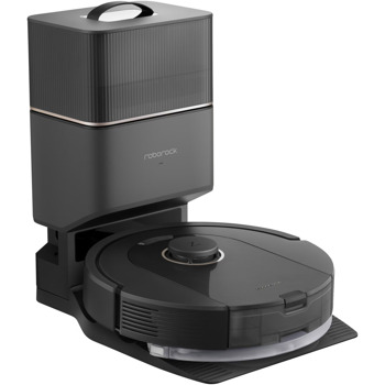 Прахосмукачка Roborock Q5 Pro+, робот, 0.77 л. капацитет на контейнера, 0.18 л. капацитет на резервоара, до 240 минути време на работа, LiDAR сензор, 3D мапинг, станция за автоматично изпразване, черна | JAR Computers Roborock Q5 Pro+ Q5PRP52-00