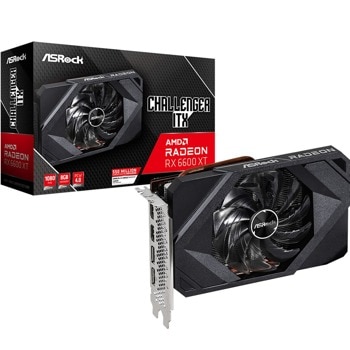 Видео карта AMD Radeon RX 6600 XT, 8GB, ASRock Challenger ITX (RX6600XT CLI 8G), PCI-E 4.0, GDDR6, 128-bit, DisplayPort, HDMI | JAR Computers ASRock RX6600XT CLI 8G