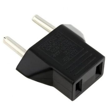 Адаптер 17702 BX-9619, 1 гнездо, от EU към US, черен | JAR Computers BX-9619 US kъм EU 220V High Quality Черен