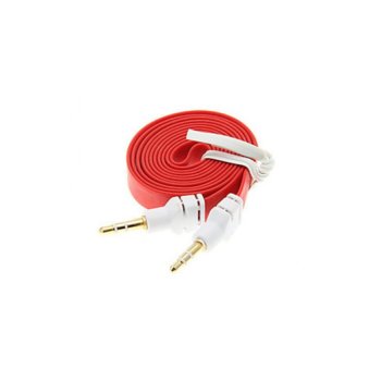 Кабел DeTech 3.5mm jack(м) към 3.5mm jack(м), плосък | JAR Computers DeTech 3.5mm jack(м) към 3.5mm jack(м)