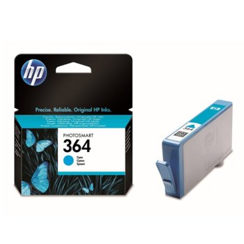 Касета HEWLETT PACKARD Photosmart C5380/C6380/D5460/Photosmart Pro B8550 - Cyan - (364) - P№ CB318EE | JAR Computers Касета HEWLETT PACKARD Photosmart C5380/C6380 C