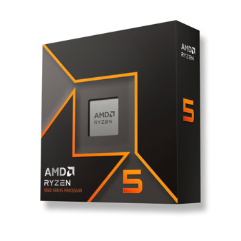 Процесор AMD Ryzen 5 9600X, шестядрен (3.9/5.4GHz, 32MB Cache, 2.2GHz графична честота AM5), BOX, без охлаждане | JAR Computers процесор amd ryzen 5 9600x 100-100001405wof