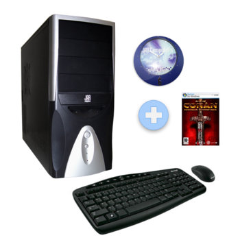 Настолен компютър PC "Престиж" +Подарък игра & часовник, Intel® Pentium® Dual Core E5300 2.6GHz, 3GB RAM, 750GB HDD, DVDRW, ATi HD4550 512MB DDR3, SB5.1, безжична клавиатура и мишка Microsoft, 2г. гаранция | JAR Computers PC "Престиж" +Подарък игра & часовник