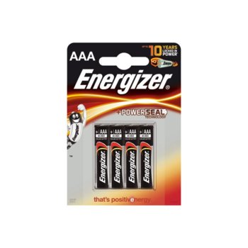 Батерии алкални Energizer Power Seal ААА, 1.5V