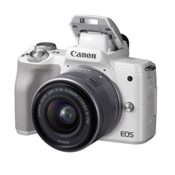 Canon EOS M50 White + EF-M 15-45mm f/3.5-6.3