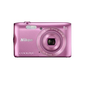 Nikon CoolPix A300 (розов) +Case Logic + 8 GB