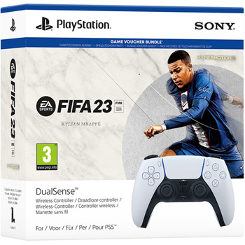 Геймпад Sony PlayStation DualSense Wireless в комплект с игра FIFA 23, за PlayStation 5, Wireless, бял image