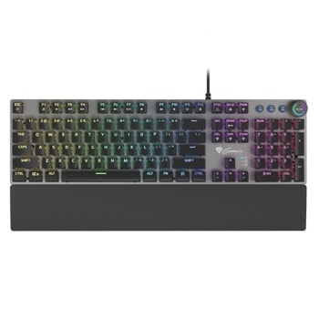 Клавиатура Genesis Thor 380, механична, RGB подсветка, 12 мултимедийни бутона, USB, черна image