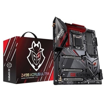 Дънна платка Gigabyte Z490 AORUS ULTRA G2, Z490, LGA1200, DDR4, PCI-E 4.0 (HDMI)(SLI&CF), 6x SATA 6Gb/s, 3x M.2 socket, 1x USB Type C 3.2 Gen 2, 5x USB 3.2, WiFi 6 802.11ax, Bluetooth 5.0, ATX, RGB Fusion 2 подсветка | JAR Computers Gigabyte Z490 AORUS ULTRA G2