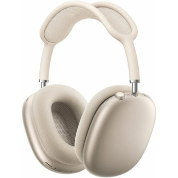 Слушалки Apple AirPods Max (USB-C), безжични, Bluetooth, микрофон, Apple H1 чип, Adaptive EQ, Transparency Mode, активно шумопотискане, до 20 часа време на работа, бежови | JAR Computers Apple AirPods Max USB-C Starlight MWW53ZM/A