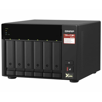 Мрежови диск (NAS) Qnap TS-673A-8G, четириядрен AMD Ryzen Embedded V1500B 2.2GHz, без твърд диск (6x SATA 6Gb/s), 8GB DDR4, 2x (2.5G/1G/100M) | JAR Computers Qnap TS-673A-8G