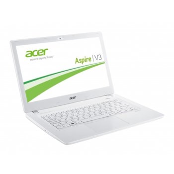 Лаптоп 13.3" (33.78 cm) Acer Aspire V3-371 (NX.MPFEX.029), бял, двуядрен Intel® Core™ i5 4210U 1.7/2.7 GHz, HD LED Display (HDMI), 6GB, 1TB, Linux, 2г. гаранция | JAR Computers 13.3 Acer Aspire V3-371 NX.MPFEX.029