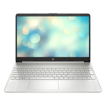Лаптоп HP 15s-eq2056nu (4J3B2EA#AKS)(сребрист), четириядрен AMD Ryzen 3 5300U 2.6/3.8GHz, 15.6" (39.62 cm) Full HD Anti-Glare Display, (HDMI), 8GB DDR4, 256GB SSD, 1x Type-C USB, No OS image