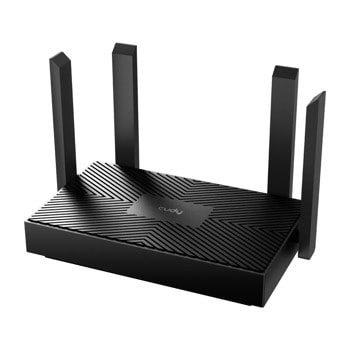 Рутер Cudy WR1500, 1500Mbps, 2.4GHz (300 Mbps)/ 5GHz (1201 Mbps), Wireless AX, 3x LAN 10/100/1000Mbps RJ45, 1x WAN 10/100/1000Mbps RJ45, 4 външни антени | JAR Computers Рутер Cudy WR1500