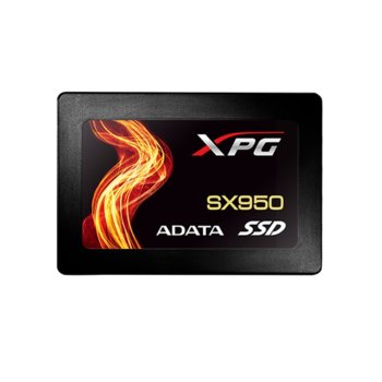 Памет SSD 240GB A-Data SX950, SATA 6Gb/s, 2.5"(6.35 cm), скорост на четене 560MB/s, скорост на запис 530MB/s | JAR Computers ADATA SX950 240G SATA3 XPG