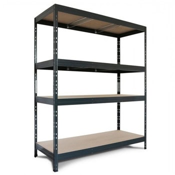 Стелаж Carmen CR-1026, 4 бр. рафтове, 180 cm височина, 200 cm ширина, до 500 kg товаропоносимост на един рафт, метален, черен | JAR Computers Carmen CR-1026 3580568