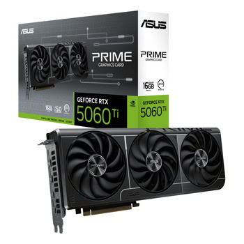Видео карта Nvidia GF RTX 5060 Ti, 16GB, Asus Prime, PCI-E 5.0, GDDR7, 128-bit, DisplayPort, HDMI | JAR Computers Asus GF RTX 5060 Ti 16GB Prime 90YV0MH3-M0NA00