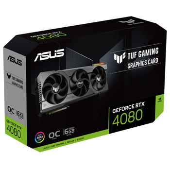 Видео карта Nvidia GF RTX 4080, 16GB, Asus TUF GAMING OC, PCI-E 4.0, GDDR6X, 256-bit, DisplayPort, HDMI | JAR Computers Asus RTX 4080 OC 16GB 90YV0IB0-M0NA00