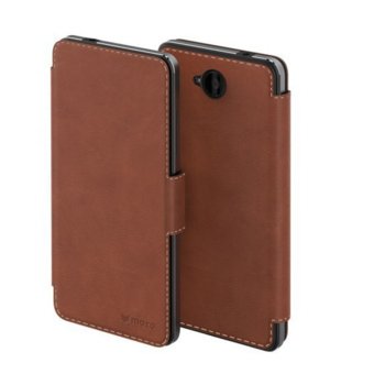 Кейс с флип дизайн за Microsoft Lumia 650, кафяв | JAR Computers Flip Cover for Lumia 650 Brown