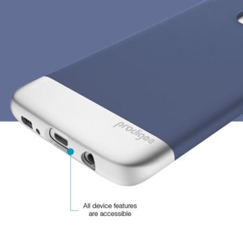 Prodigee Accent Case S7EDGE-ACC-NVY-SLV
