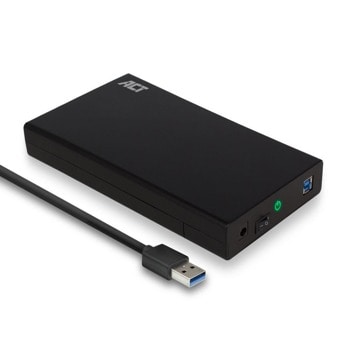 Кутия 3.5" (8.89 cm), ACT AC1405, за HDD, SATA3, USB 3.1 Gen1, черна | JAR Computers Act AC1405