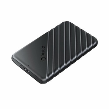 Кутия 2.5" (6.35 cm), Orico 25PW1-U3-BK, за 2.5" (6.35 cm) HDD/SSD, SATA3, USB micro B, черна | JAR Computers Orico 25PW1-U3-BK