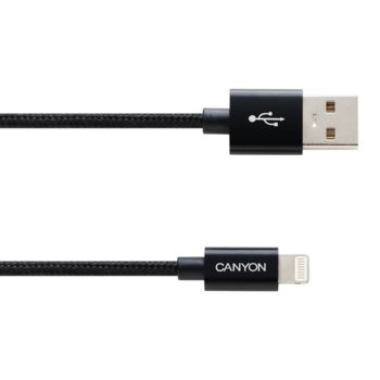 Кабел Canyon, USB 2.0 към Lightning, 1m, черен image