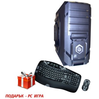 Настолен компютър PC "Rocker" +подарък игра, шест-ядрен AMD FX-6100 3.3GHz, 8GB DDR3 RAM, 1000GB HDD, DVDRW, AMD HD6850 1GB DDR5 (HDMI), комплект безжични клавиатура & мишка Logitech Cordless Desktop Wave, 2г. гаранция | JAR Computers PC "Rocker" +подарък игра