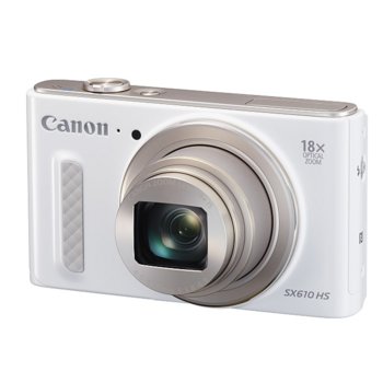 Canon SX610 HS, White +Canon DCC-1570+Sony 8GB SD