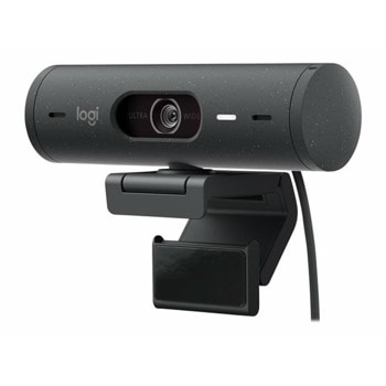 Уеб камера Logitech Brio 505 Graphite (960-001459), микрофон, Full HD (1920x1080@30fps), HDR, noise reduction, Auto Focus, USB-C, черна | JAR Computers Logitech Brio 505 Graphite 960-001459