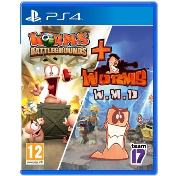 Игра за конзола Worms Battlegrounds + Worms WMD - Double Pack, за PS4 | JAR Computers Worms Battlegrounds + WMD Double Pack PS4