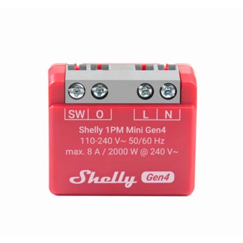 Shelly 1PM Mini Gen4 Single S4SW-001P8EU