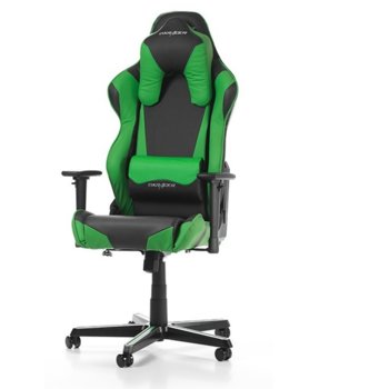 Геймърски стол DXRacer Racing Shield OH/RM1/NE, черен/зелен | JAR Computers DXRacer RACING Shield OH/RM1/NE