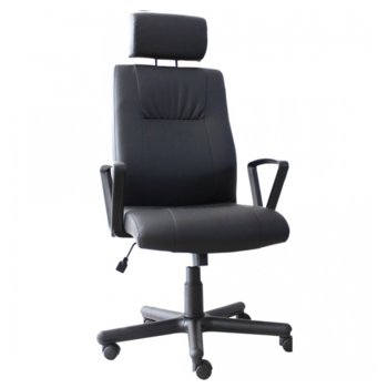 Директорски стол Burokrat, еко кожа, пластмасови подлакътници | JAR Computers Стол Burokrat еко кожа