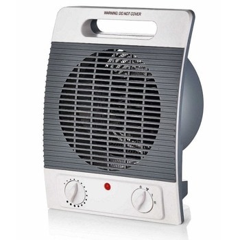 Вентилаторна печка Crown CFH-909V, 2000W, регулируем термостат, защита срещу прегряване, 2 степени на отопление, бял image