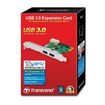 Transcend TS-PDU3 PCI-E x1 to 2x USB3.0