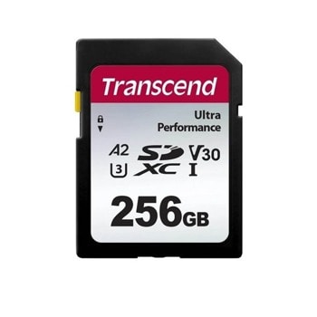 Карта памет 256GB SDXC, Transcend 340S Ultra Performance, UHS-I U3, скорост на четене до 160MB/s, скорост на запис до 90MB/s | JAR Computers Transcend 340S Ultra Performance 256GB SD Card