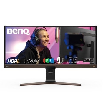 Монитор BenQ EW3880R (9H.LK3LA.TBE), 37.5" (95.25 cm) IPS панел, QHD+, 4ms (GtG), 20,000,000 : 1, 400cd/m2, DisplayPort, HDMI, USB Type-C image