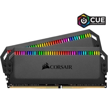 Памет 32GB (2x16GB) DDR4 3200MT/s, Corsair Dominator Platinum RGB, CMT32GX4M2E3200C16, 1.35V, RGB | JAR Computers CORSAIR CMT32GX4M2E3200C16