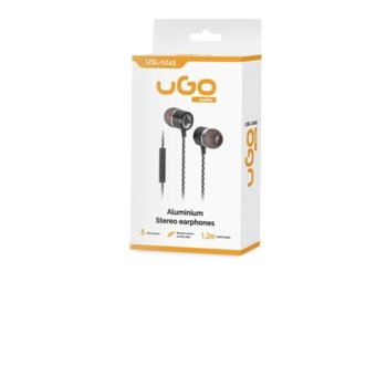 uGo Earphones USL-1245 microphone, Black