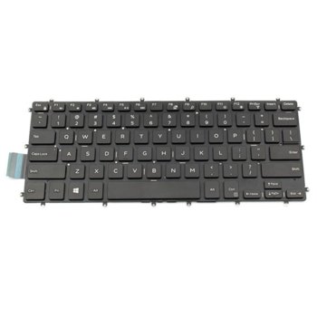 Клавиатура за лаптоп Dell, съвместима със серия Inspiron 14-7466 15-5568 15-7569, черна, без рамка, с малък ентър, US | JAR Computers Клавиатура за Inspiron 14-7466 15-5568 15-7569 US