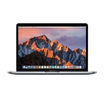 Лаптоп Apple MacBook Pro 13(MPXV2ZE/A_Z0UM00086/BG)(сив), двуядрен Kaby Lake Intel Core i5-7267U 3.1/3.5GHz, 13.3" (33.78 cm) WQXGA Retina дисплей(Thunderbolt 3), 8GB, 256GB SSD, 4x Thunderbolt 3, сензорен бар, BG клавиатура, MacOSX Sierra, 1.37 kg | JAR Computers Apple MacBook Pro 13 MPXV2ZE/A_Z0UM00086/BG