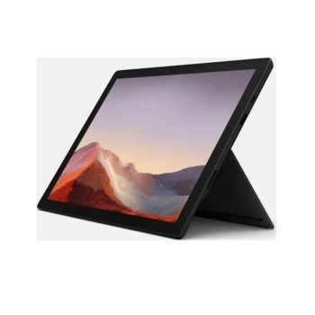 Лаптоп Microsoft Surface Pro 7 (PUV-00018)(черен), 12.3" (31.24 cm) PixelSense дисплей, четириядрен Intel Core i5-1035G4 1.1/3.7 GHz, 8GB LPDDR4, 256 GB SSD (+ microSD слот), 8.0 & 5.0 Mpix камера, Windows 10 Home, 770 g, без клавиатура | JAR Computers Microsoft Surface Pro 7 (PUV-00018)