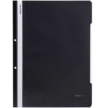 Папка, перфорация за поставяне в класьор, 310 x 230 mm, черна, A4, 12 бр. | JAR Computers Папка PP с перфорация черна 12 броя