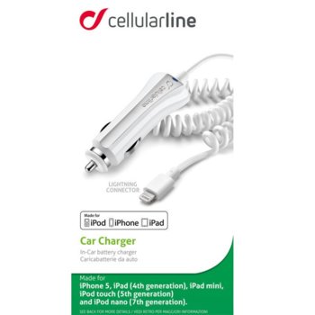 Cellularline IT2121 iPad5 Air 12/24V Lightning пор