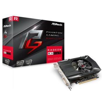 Видео карта AMD Radeon RX 560, 2GB, ASRock Phantom Gaming, PCI-E, GDDR5, 128-bit, DisplayPort, HDMI, DVI | JAR Computers ASRock Phantom Gaming RX 560 2GB