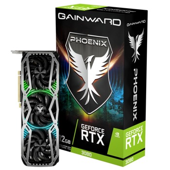 Видео карта Nvidia GF RTX 3080, 12GB, Gainward Phoenix, PCI-E 4.0, GDDR6X, 384bit, DisplayPort, HDMI, LHR | JAR Computers Gainward GeForce RTX 3080 Phoenix 12GB