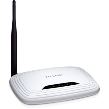 Рутер TP-Link TL-WR740N, 150Mbps, 2.4GHz(150 Mbps), Wireless N, 4x LAN 100, 1x WAN 100, 1x външна антена | JAR Computers TP-Link TL-WR740N