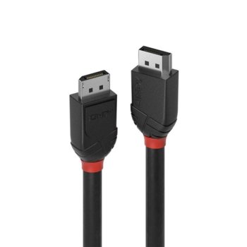 Кабел Lindy 36492, от DisplayPort(м) към DisplayPort(м), 2m, черен | JAR Computers LINDY Кабел DisplayPort 1.2 4K 2m 36492