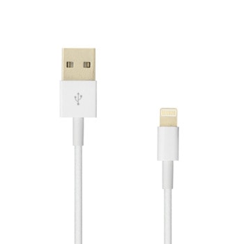 Кабел SBOX IPH7, от USB A(м) към Lightning(м), 1m, бял | JAR Computers SBOX IPH7